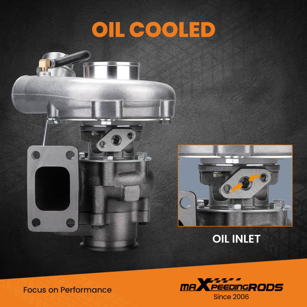 T3/T4 T04E Turbo Turbocharger .63 A/R 44 Trim V-Band 400+HP Internal Wastegate