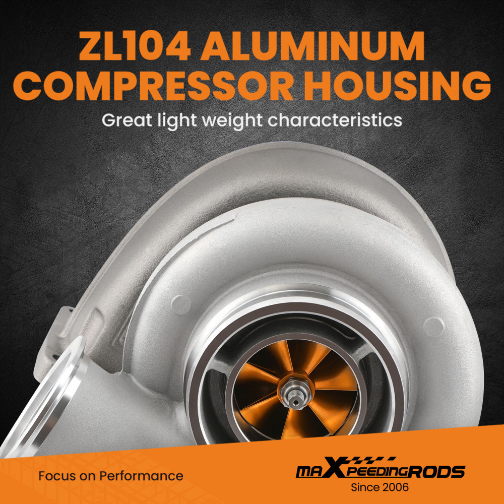 Billet Turbo Turbocharger Twin Scroll T6 Flange for 4.0L-6.0L Series 60 Truck