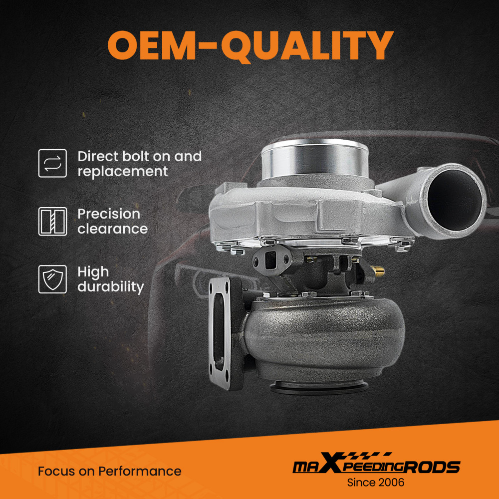 T4 T76 Turbo Turbine .96 A/R Com A/R80 Oil V Band Turbocharger For V6 compatible for V8