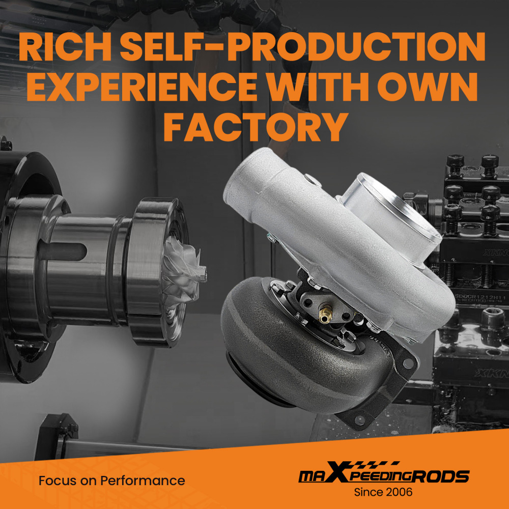 T4 T76 Turbo Turbine .96 A/R Com A/R80 Oil V Band Turbocharger For V6 compatible for V8