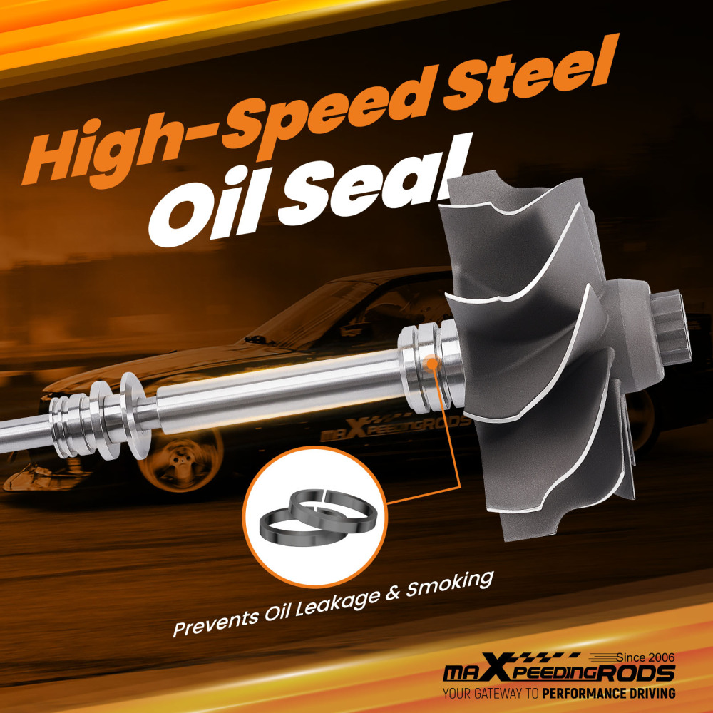 T25 Dual Ball Bearing Billet Turbo 0.70 AR 350B-660HP Universal for 1.4L-3.0L