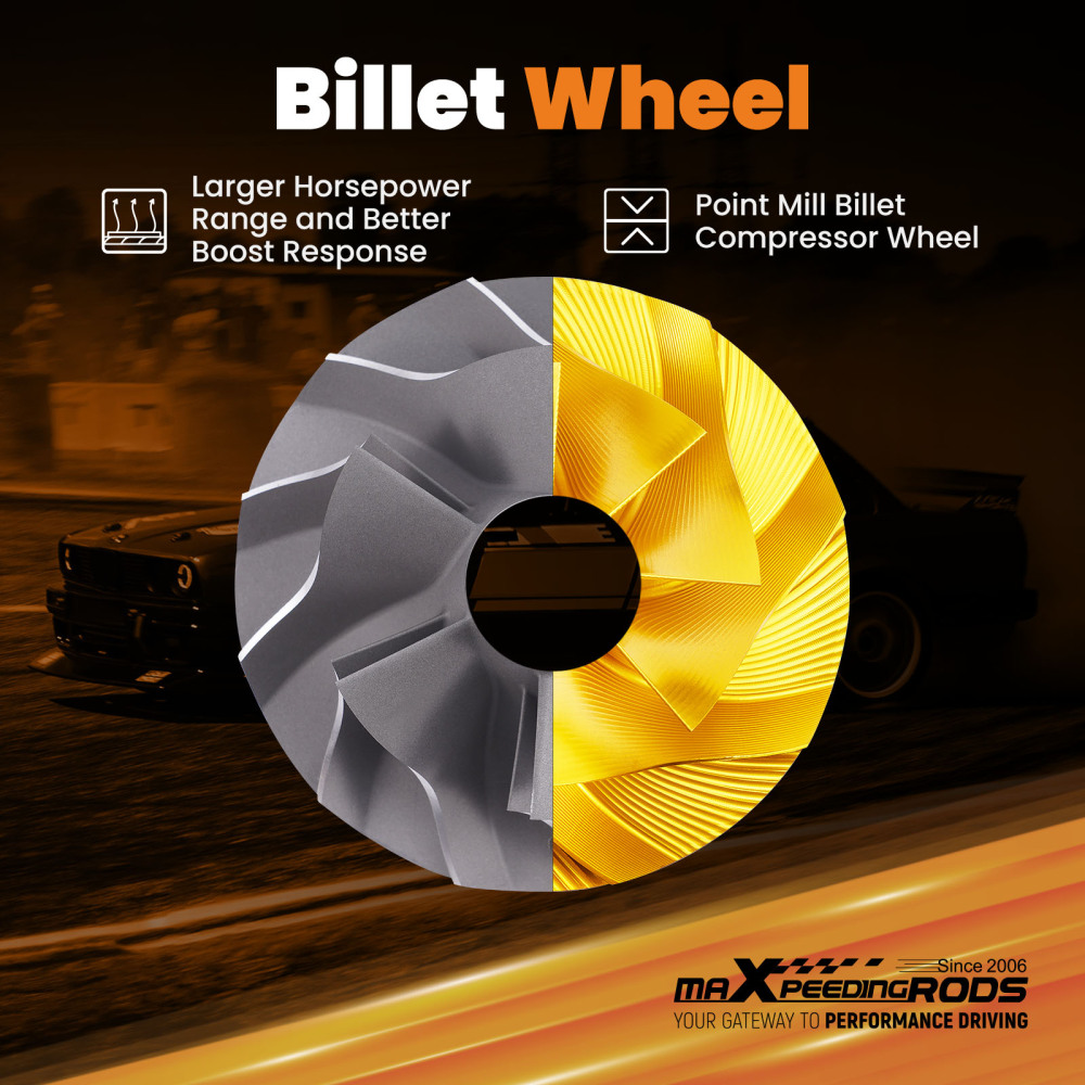Billet Anti-Surge Compressor Wheel Racing turbo for GT3071 v-band flange A/R 0.82 0.63 up to 3.0 bar