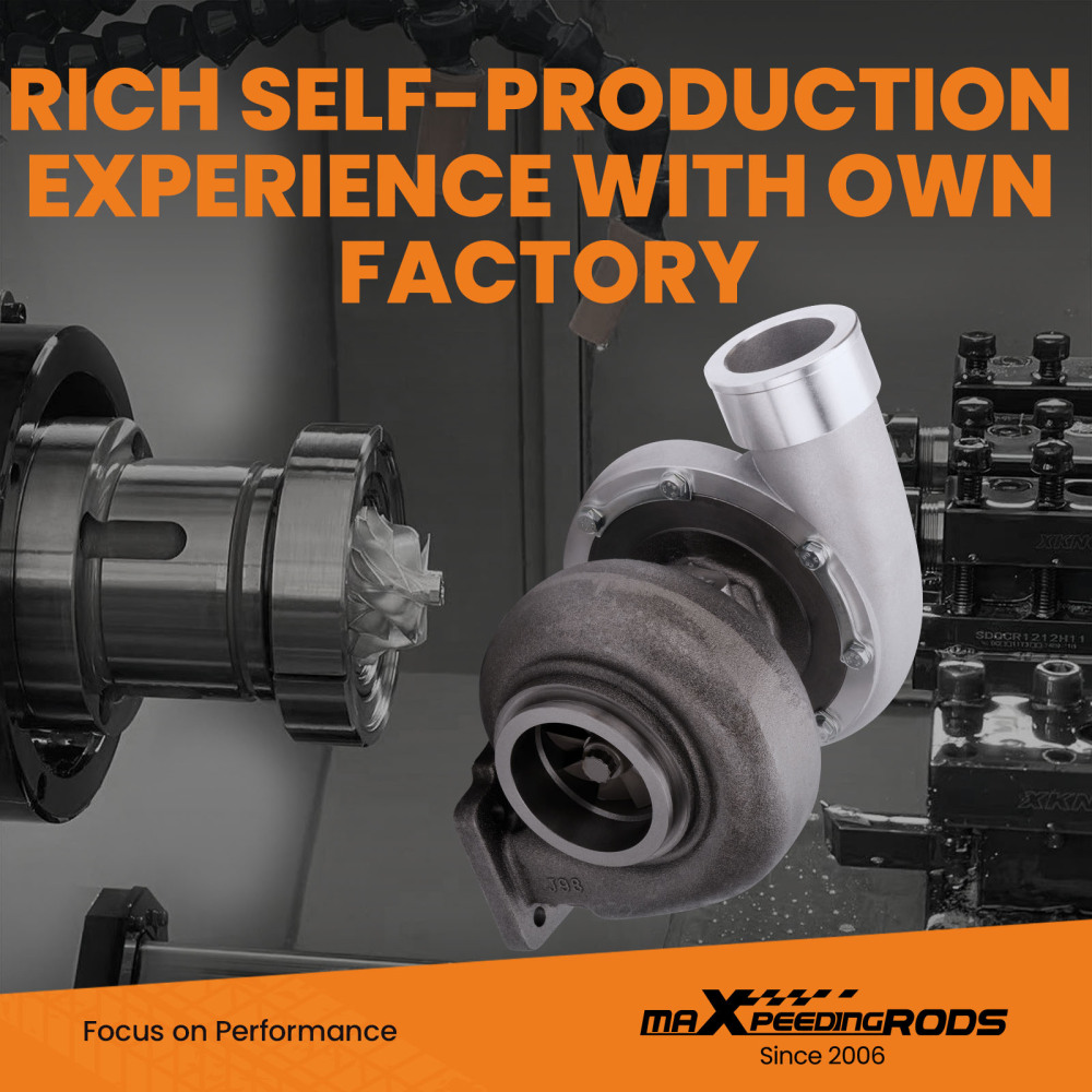 Per GT45 Turbo compatibile per charger V-Band 600+BHP T4 V-band Flangia 1.05 A/R .66 twin scroll Turbocompressore con ruota del compressore in billet