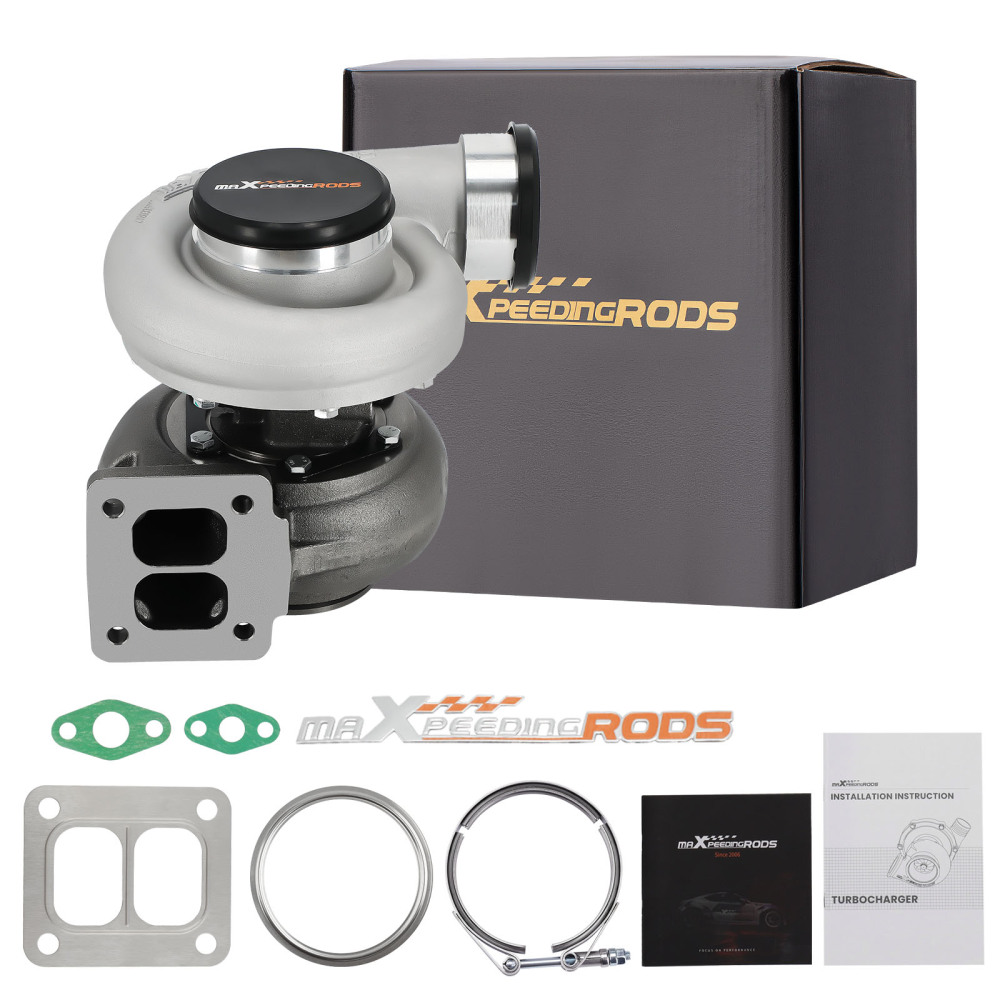 For GT45 turbo V-band Turbocharger T4 TWIN-SCROLL Wet Float A/R .66 A/R 1.05 600+BHP