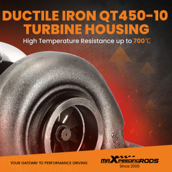 Gt45 T4 Turbine.66 A/r Com1.05 A/r V-band Twin Scroll Turbo Turbocharger New