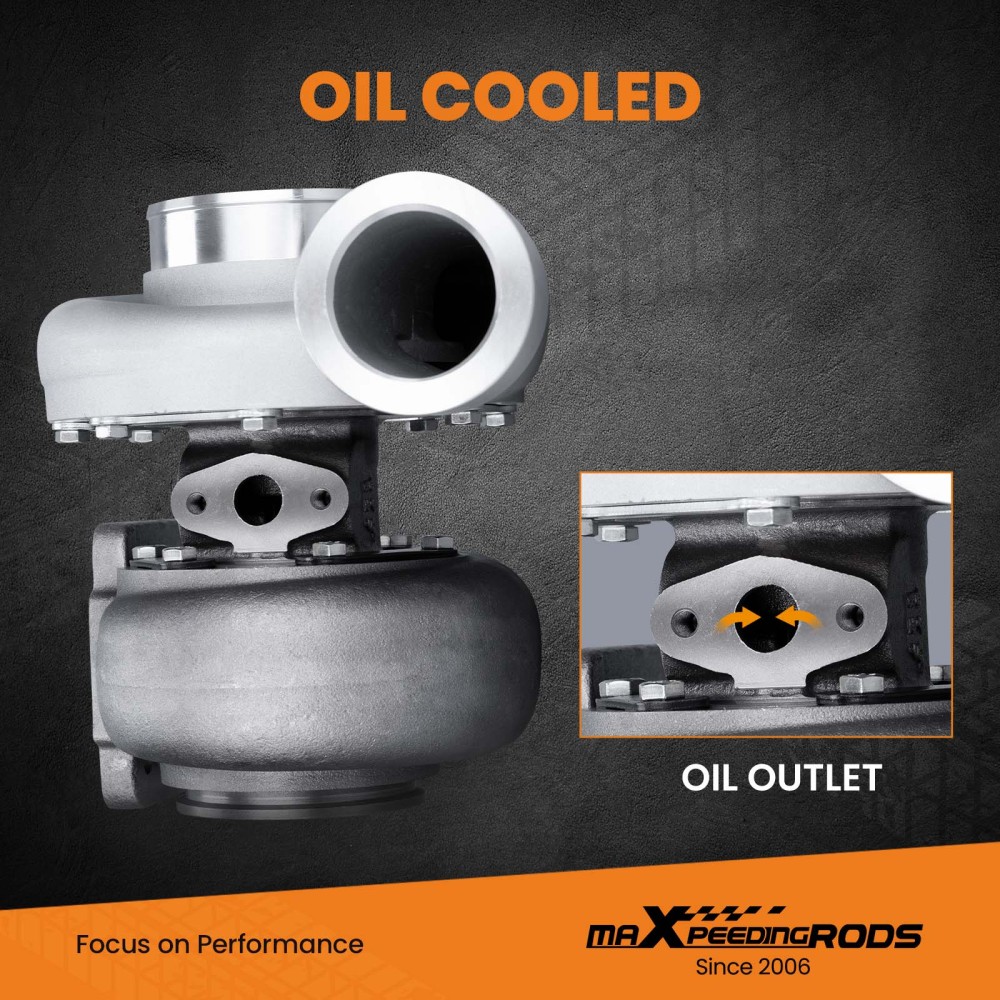 GT45 T4 V-Band 1.05 A/R 98mm Huge 600+HPs Boost Upgrade Racing Turbo charger