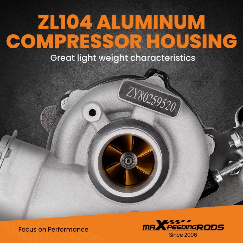 Billet GT1749V Turbo Turbocompresor compatible para AUDI A6 2.0 TDI 136 140 cv 038145702EV