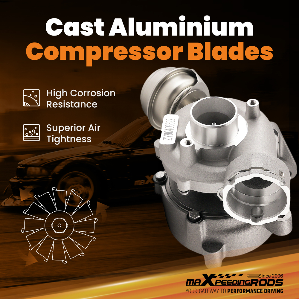 717858-5009S TURBOCOMPRESSORE compatibile per AUDI / VW / SKODA 1.9 TDI 2.0 TDI 96KW 130HP