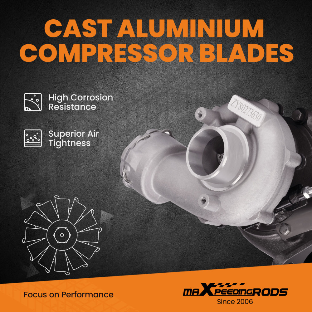 Turbocharger 758219 compatible for Audi A4 B7 A6 C6 compatible for VW Passat B6 2.0TDI 140HP BRE BRF BVG