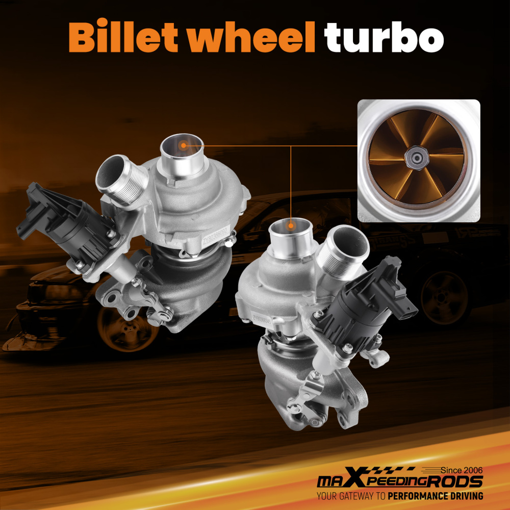 K03 Billet Turbo compatible for Ford F-150 Expedition compatible for Lincoln Navigator 2018-21 3.5L 3496CC