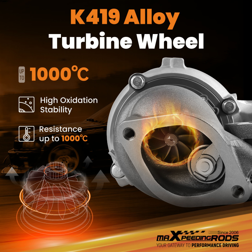 K03 Billet Turbo compatible for Ford F-150 Expedition compatible for Lincoln Navigator 2018-21 3.5L 3496CC