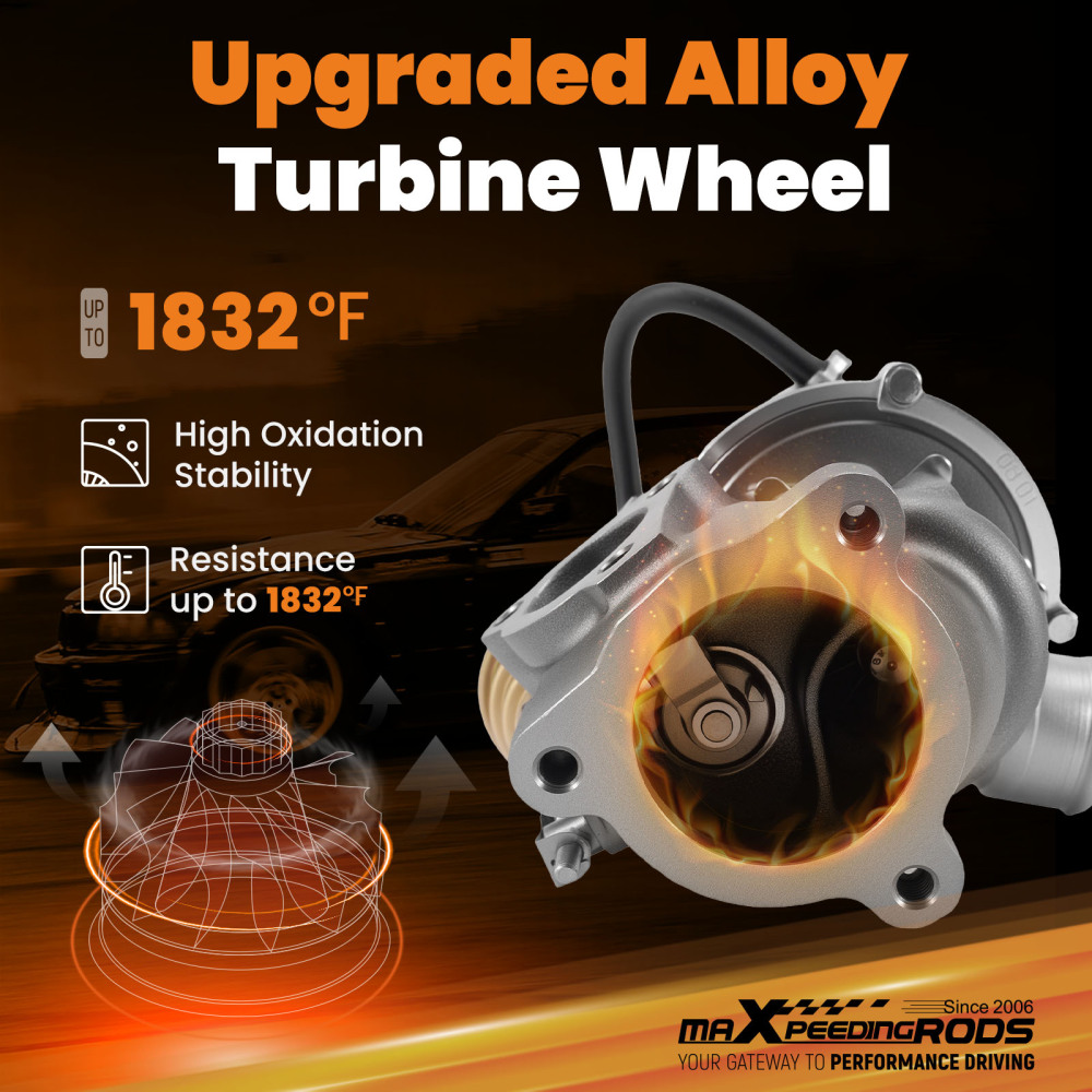 UpgradeTurbocharger compatible for VW Passat 1.8T AEB/ANB/APU/AWT 53039880005 billet compressor wheel