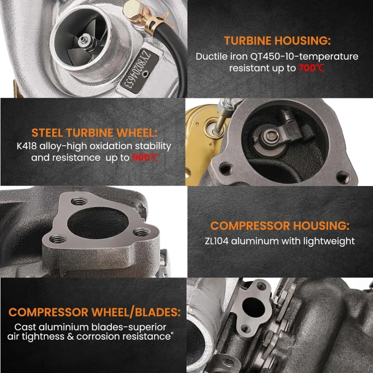 Turbo K04 Upgrade 1.8T – Compatibilité Audi A4, A6, VW Passat – Garantie 1 An