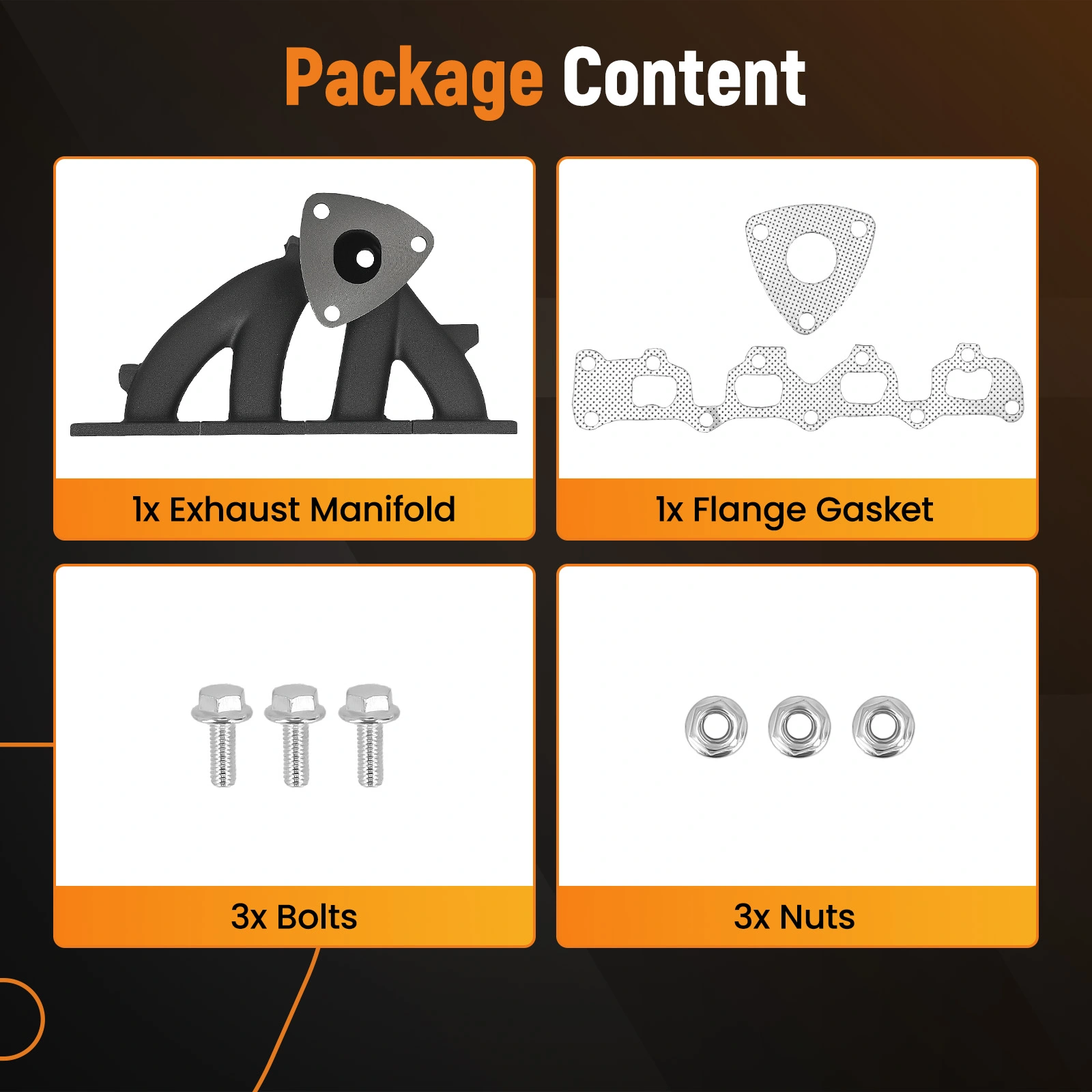 Exhaust Manifold W/ Gaskets For 2015-2017 GMC Terrain Chevrolet Equinox 2.4L L4 - Foto 12