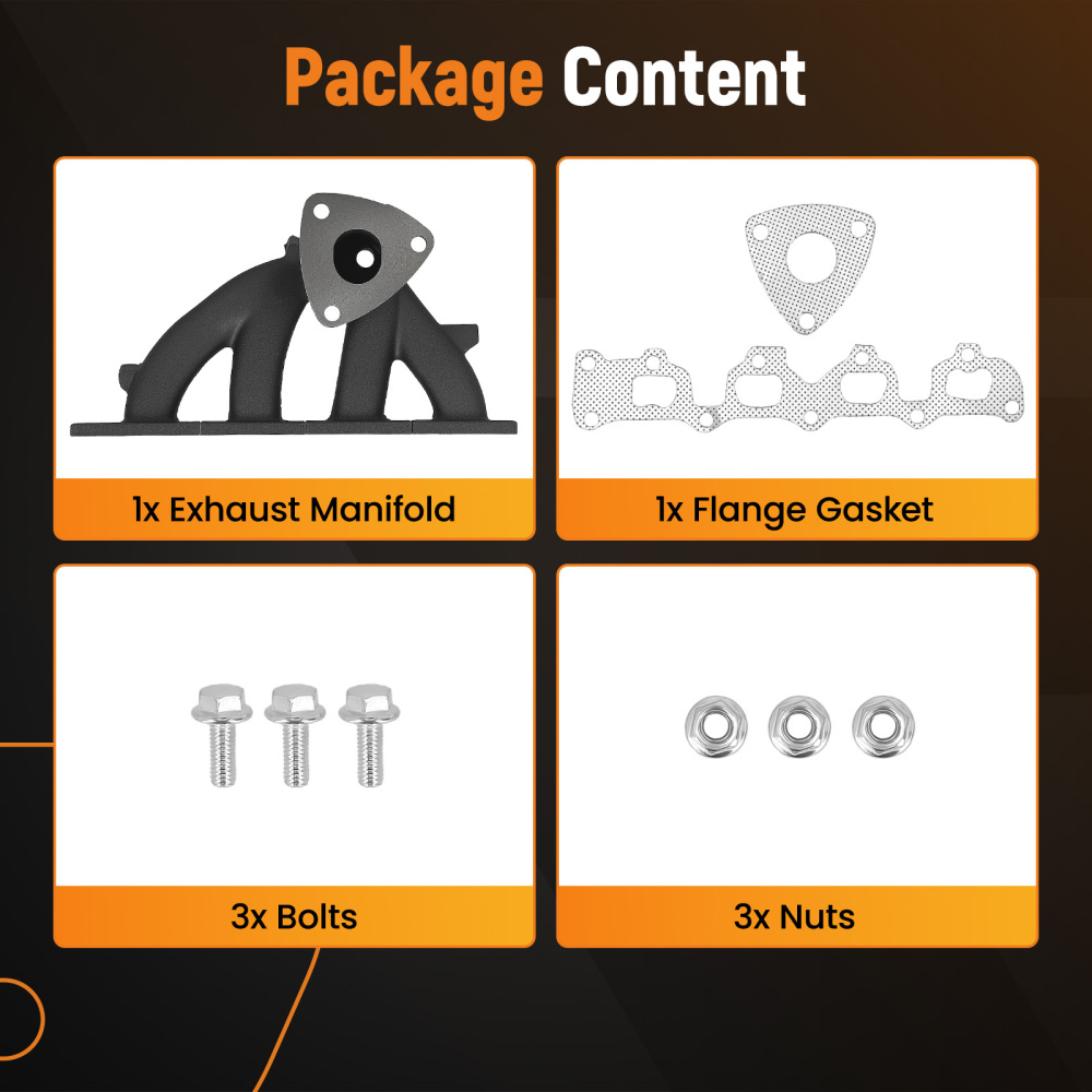 Exhaust Manifold compatible for Chevrolet Equinox/GMC Terrain L4 2.4L 2015-2017 Cast Iron