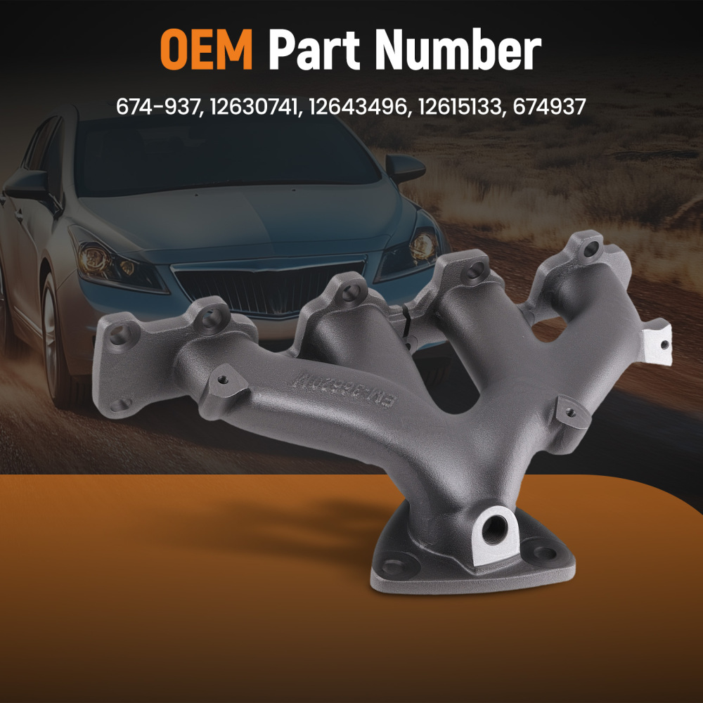 Exhaust Manifold compatible for Chevrolet Malibu Impala 2009-2014 674-937 w/Hardware