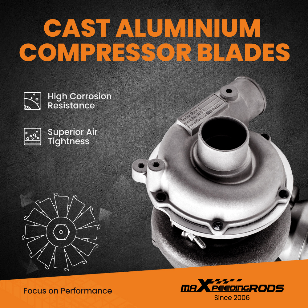 Turbocompressore Turbina compatibile per Mazda 6 2.0 Citd J25S VJ32, VDA10019, RF5C13700
