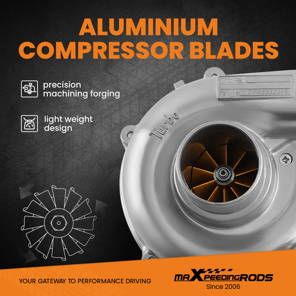 Billet Turbocharger compatible for Ford Ranger 3.0 TDCI compatible for Mazda BT-50 2.5 143PS 156PS 1789132