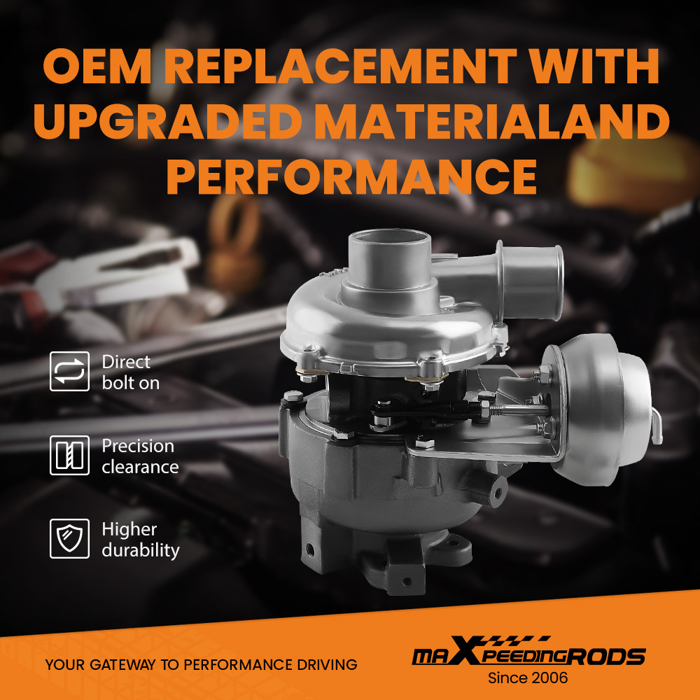 Billet Turbocharger compatible for Ford Ranger 3.0 TDCI compatible for Mazda BT-50 2.5 143PS 156PS 1789132