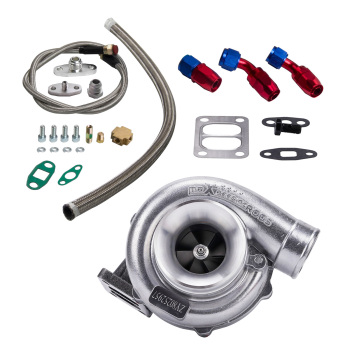 Universal T70 Turbo charger Oil Drain Return Feed Line Kit for 1.8-3.0L engine