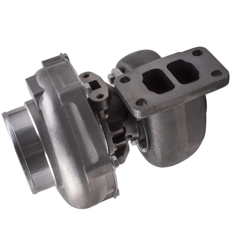 T4 4-Bolt To Twin 2.5" V-Band Turbo Flange Adapter - Mild Steel Flange, Stainless Steel Pipes