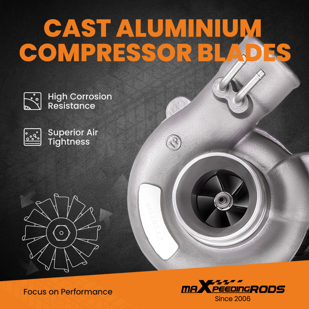 Compatible for Mitsubishi Triton L200 2.5L 4D56 TD04-10T TF035 Water Turbo Turbocharger