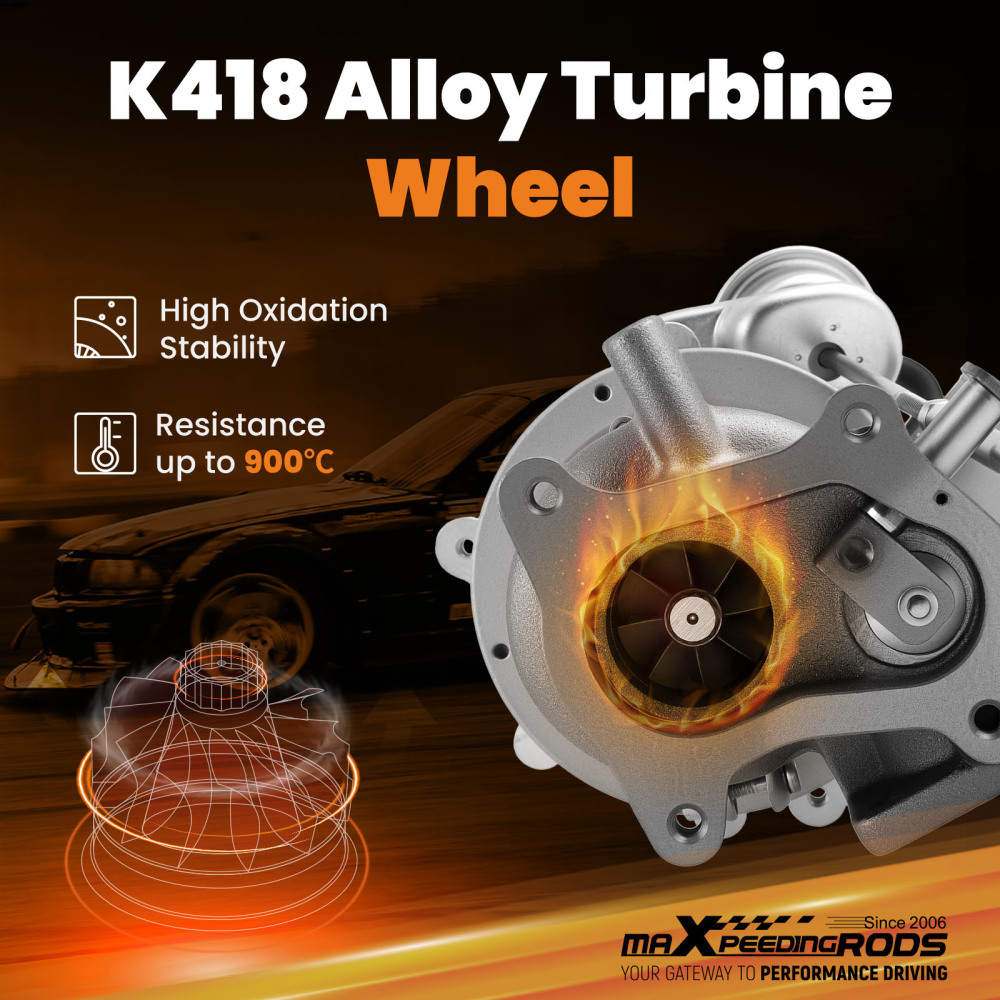 RHF5 Turbo Turbocharger compatible for Ford Ranger Double compatible for Mazda B2500 2.5L 99-03 WLT WL84