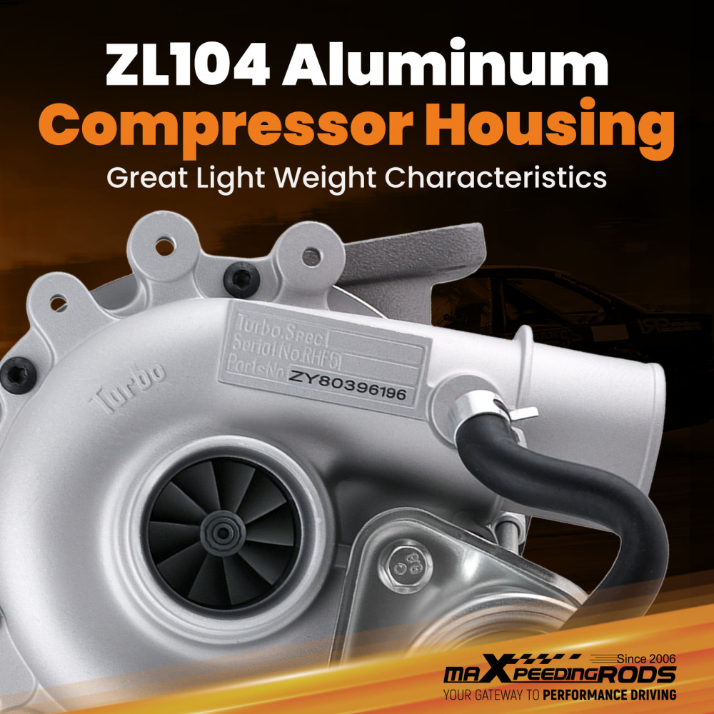 RHF5 Turbo Turbocharger compatible for Ford Ranger Double compatible for Mazda B2500 2.5L 99-03 WLT WL84