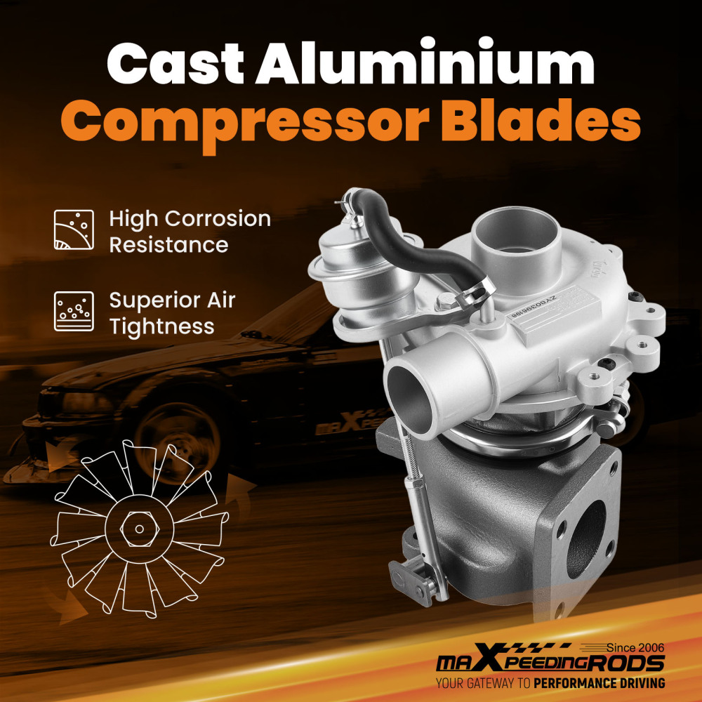 RHF5 Turbo Turbocharger compatible for Ford Ranger Double compatible for Mazda B2500 2.5L 99-03 WLT WL84