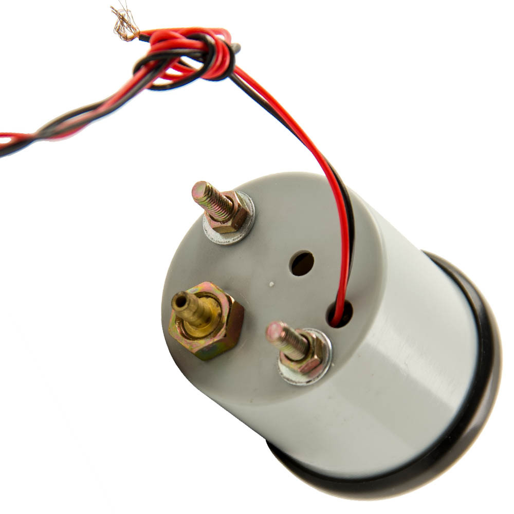 Calibro Turbo Boost universale + tubo in PVC + raccordo a T 12V DC, max. 0,3 A 0 ~ 20 PSI