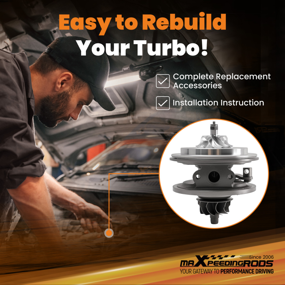 K03 Turbo Core compatible for Audi Q5 2.0 TDI Quattro 2010-2019 5303-988-0190 136PS 143PS