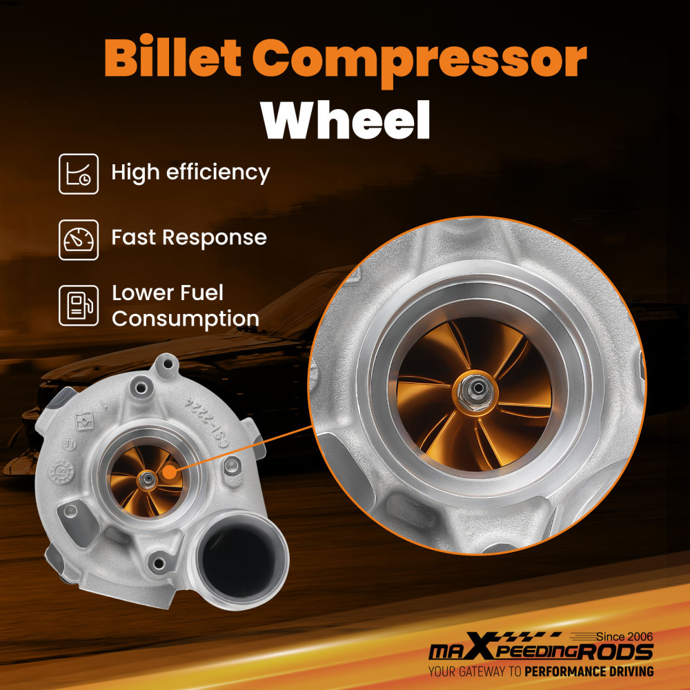 Dopple Billet CHAR+ Turbo Compressor Housing Billet compatible para Audi A7 Sportback S7