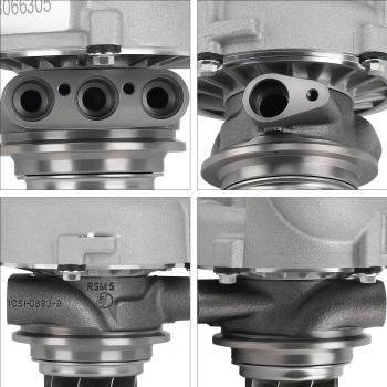 2pcs Billet Turbocompresseur Turbo CHRA compatible pour Audi A6 C7 RS6 4.0 TFSI quattro NEU
