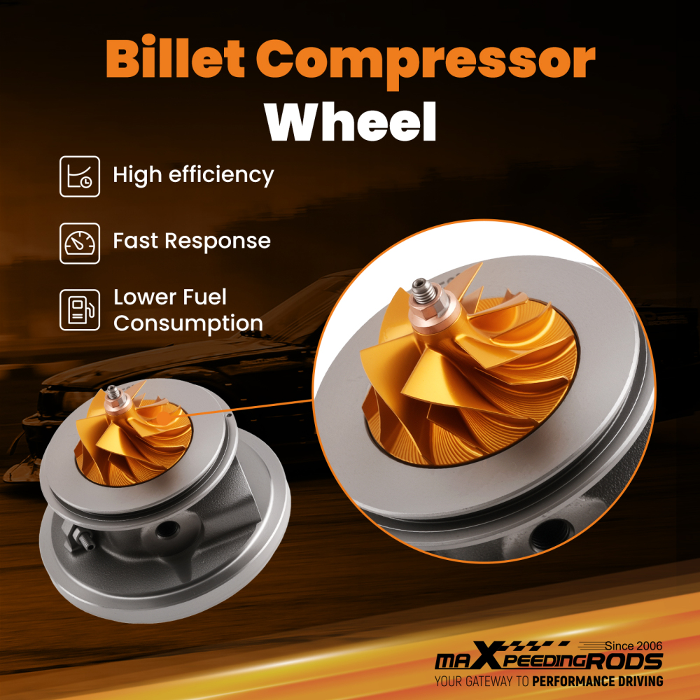 Upgrade Billet Turbo Cartridge CHRA Core compatible for Fiat Fullback Pick-up 2.4 D 2019-