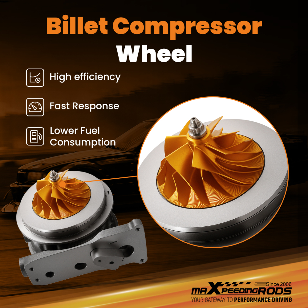 Upgraded Billet Turbo Cartridge compatible for Dodge Ram 2500 3500 6.7L compatible for Cummins 2013 -2018