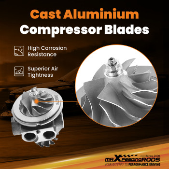 Turbo Cartridge compatible for BMW 740i 740Li X6 35iX E71 E72 N54 3.0L Rear Turbocharger