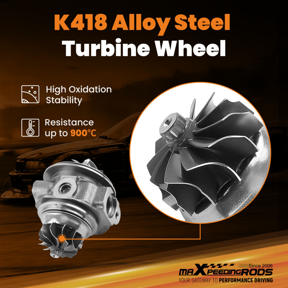 Turbo Cartridge compatible for BMW 740i 740Li X6 35iX E71 E72 N54 3.0L Rear Turbocharger