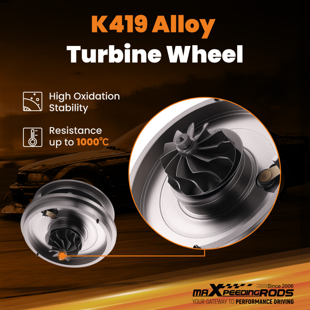 Billet Wheel Turbo Cartridge Chra compatible for BMW 420d 520d 184HP 135KWN47 2010-