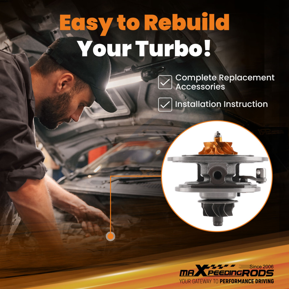 Turbocharger Billet Core Cartridge compatible for VW SEAT SKODA 2.0 TDI CFFB 54409880002