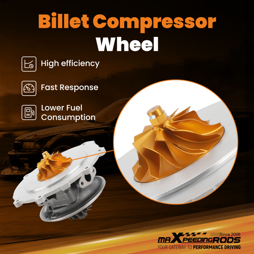 Billet Turbo Cartridge compatible for Chevy GMC Silverado Express compatible for Sierra 2500 6.6L 11-16