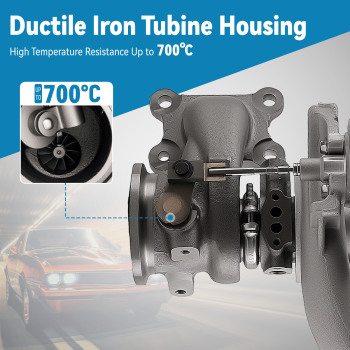 Turbocharger compatible for Vw Golf Sportsvan compatible for Skoda Superb 1.4 Tsi 2014-2018 04e145704c