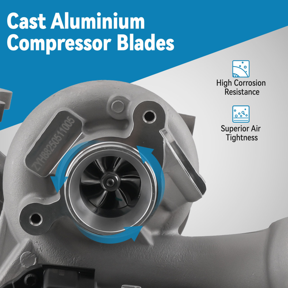 Turbocharger compatible for Vw Golf Sportsvan compatible for Skoda Superb 1.4 Tsi 2014-2018 04e145704c