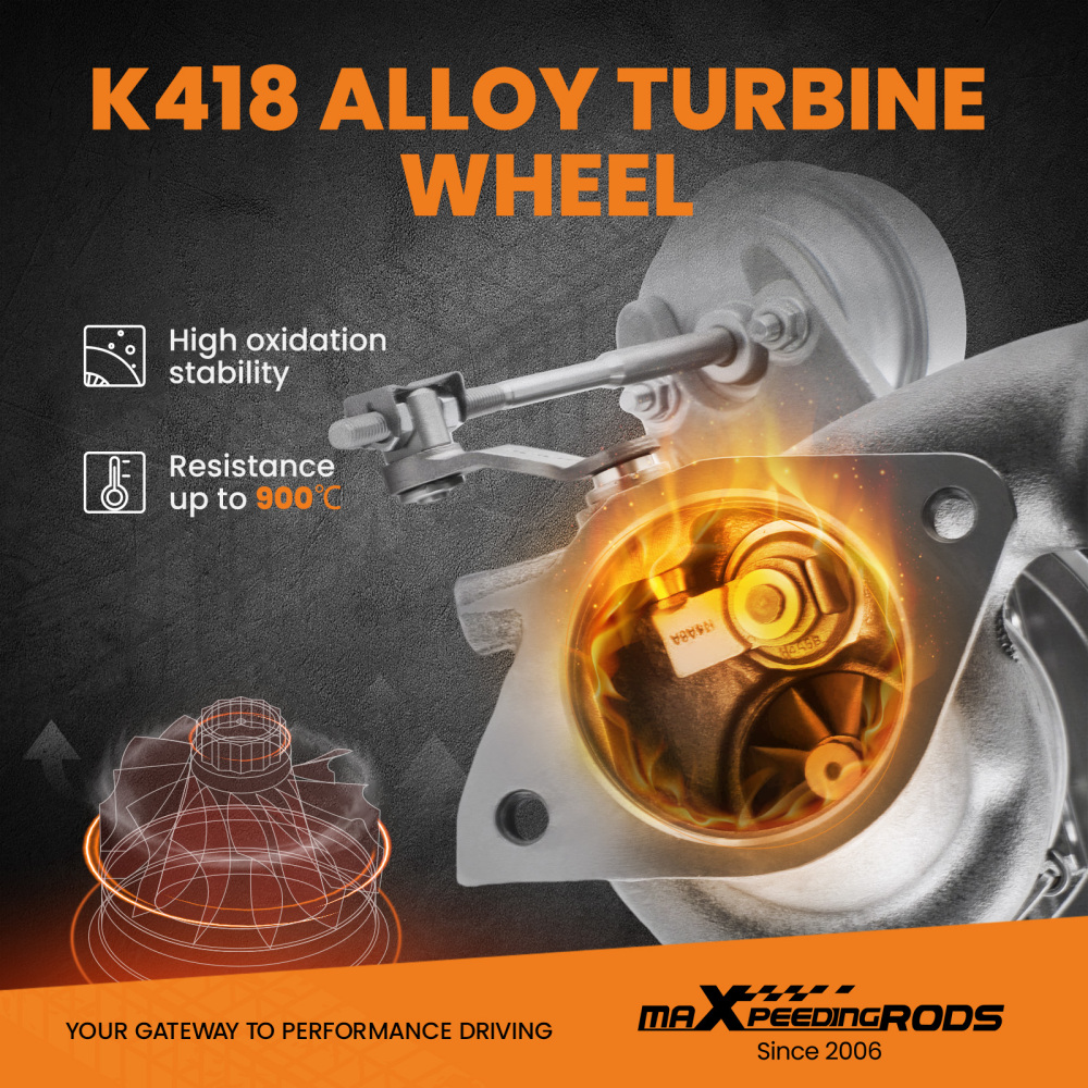 Right Turbo Turbocharger compatible for Ford F150 F-150 2.7L V6 EcoBoost 2015 2016 2017