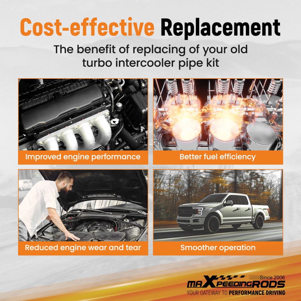 2 Aluminum Turbo Outlet Charge Pipe Kit compatible for BMW 335i 335is N54 3.0 3.0L 07-2013