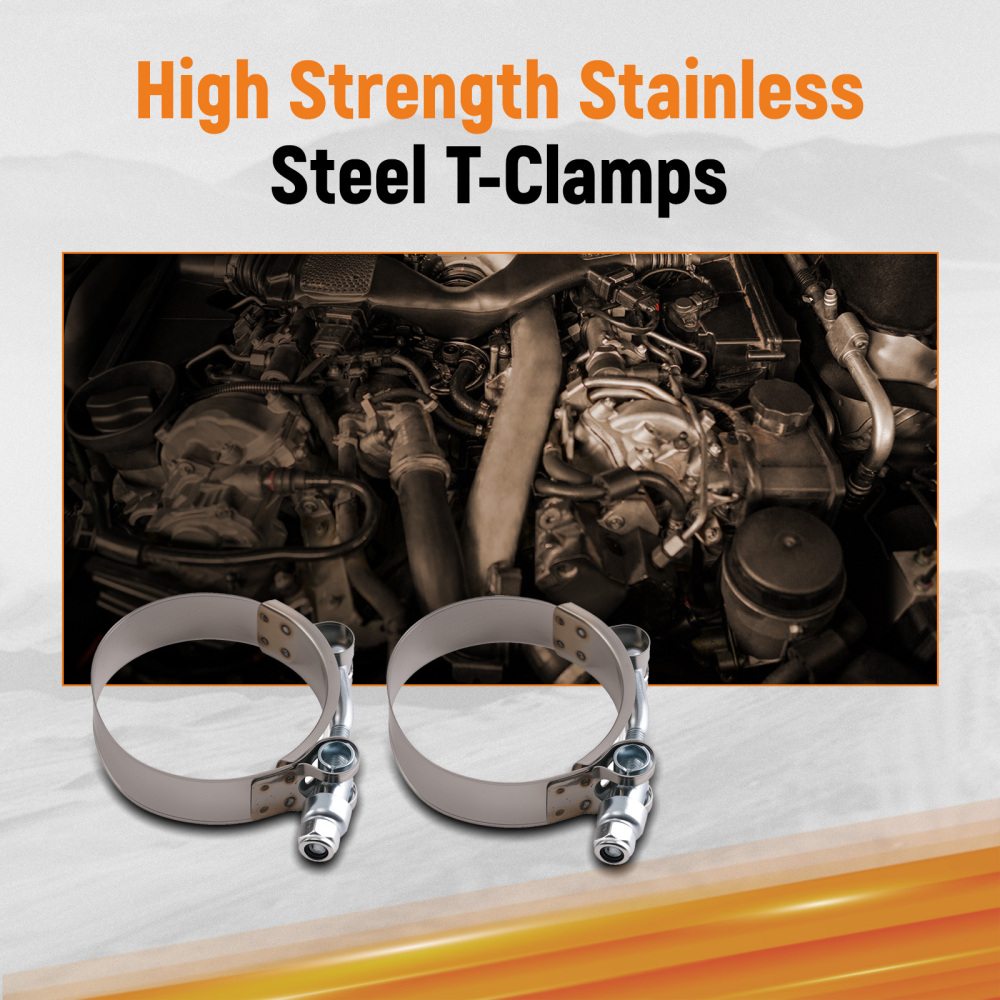 2 Aluminum Turbo Outlet Charge Pipe Kit compatible for BMW 335i 335is N54 3.0 3.0L 07-2013