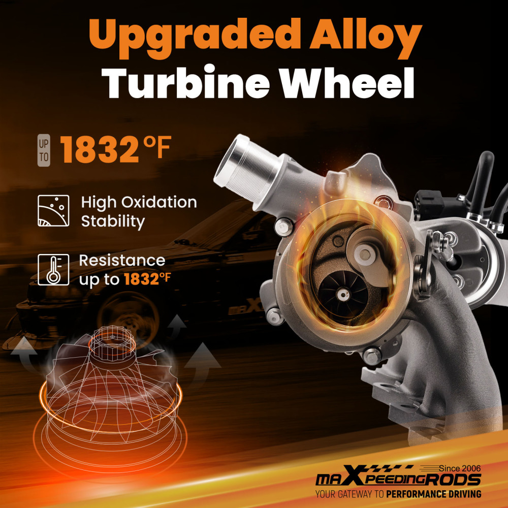 Upgrade Billet Turbo Oil Coolant Pipe Kit compatible for Chevy Cruze Trax compatible for Buick Encore 1.4L
