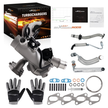 Upgrade Billet Turbo Oil Coolant Pipe Kit compatible for Chevy Cruze Trax compatible for Buick Encore 1.4L