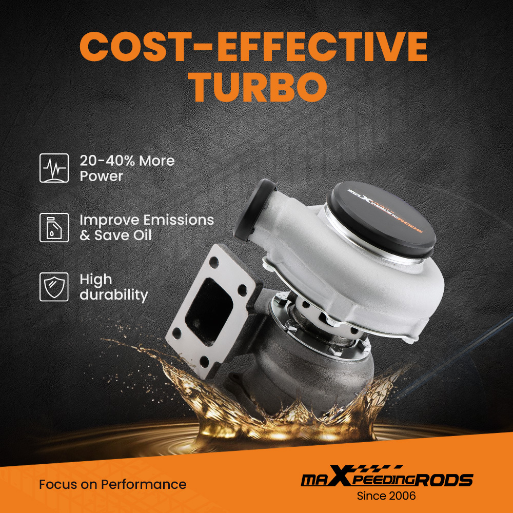 GT30 GT3037 GT3076 T3 UNIVERSAL TURBO 0.82 A/R 48.1 TRIM 500BHP+Titanium Blanket