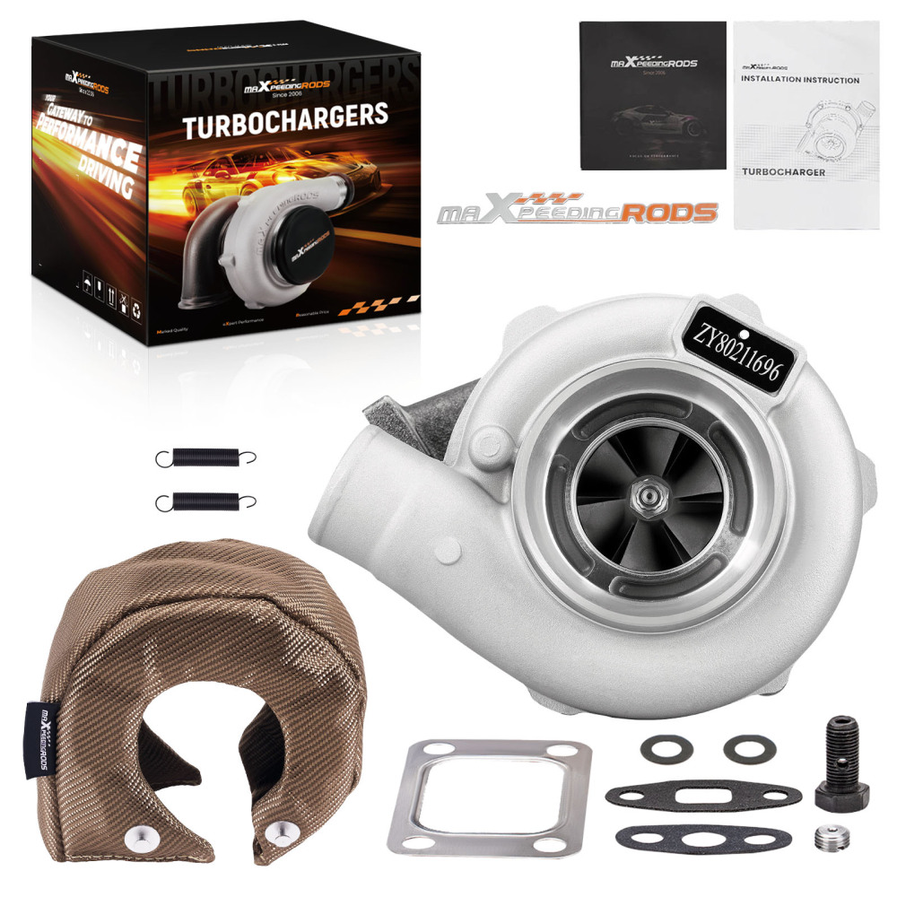 GT30 GT3037 GT3076 T3 UNIVERSAL TURBO 0.82 A/R 48.1 TRIM 500BHP+Titanium Blanket