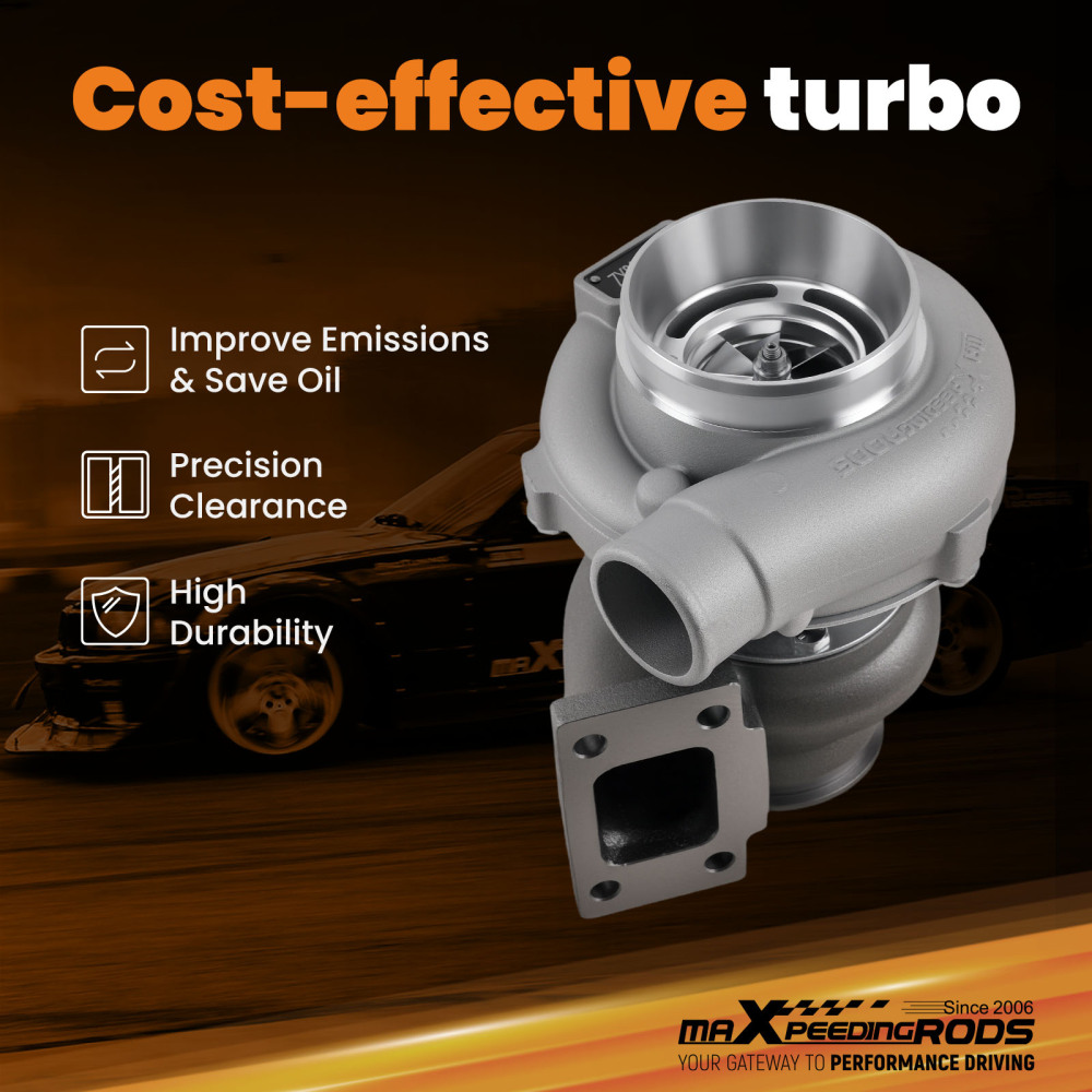 GT3037 GT3076 T3 VBand Turbo 500BHP Turbocharger .82 A/r .60+Basalt Fiber Shield
